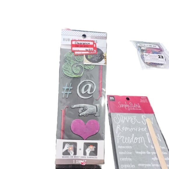 Craft Lot Stickers and More Scrapbooking Card Making Embellishments NEW - Picture 3 of 16
